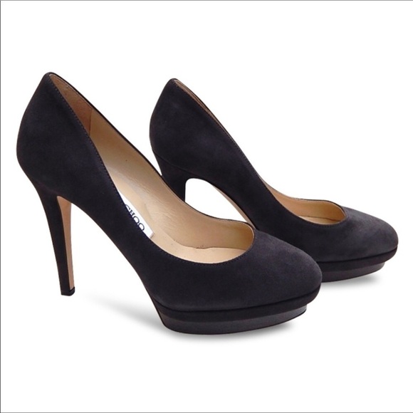 Jimmy Choo Suede Talent Sue Pumps in Mink Pewter Size 40 IT US Women’s 10 - Picture 3 of 16